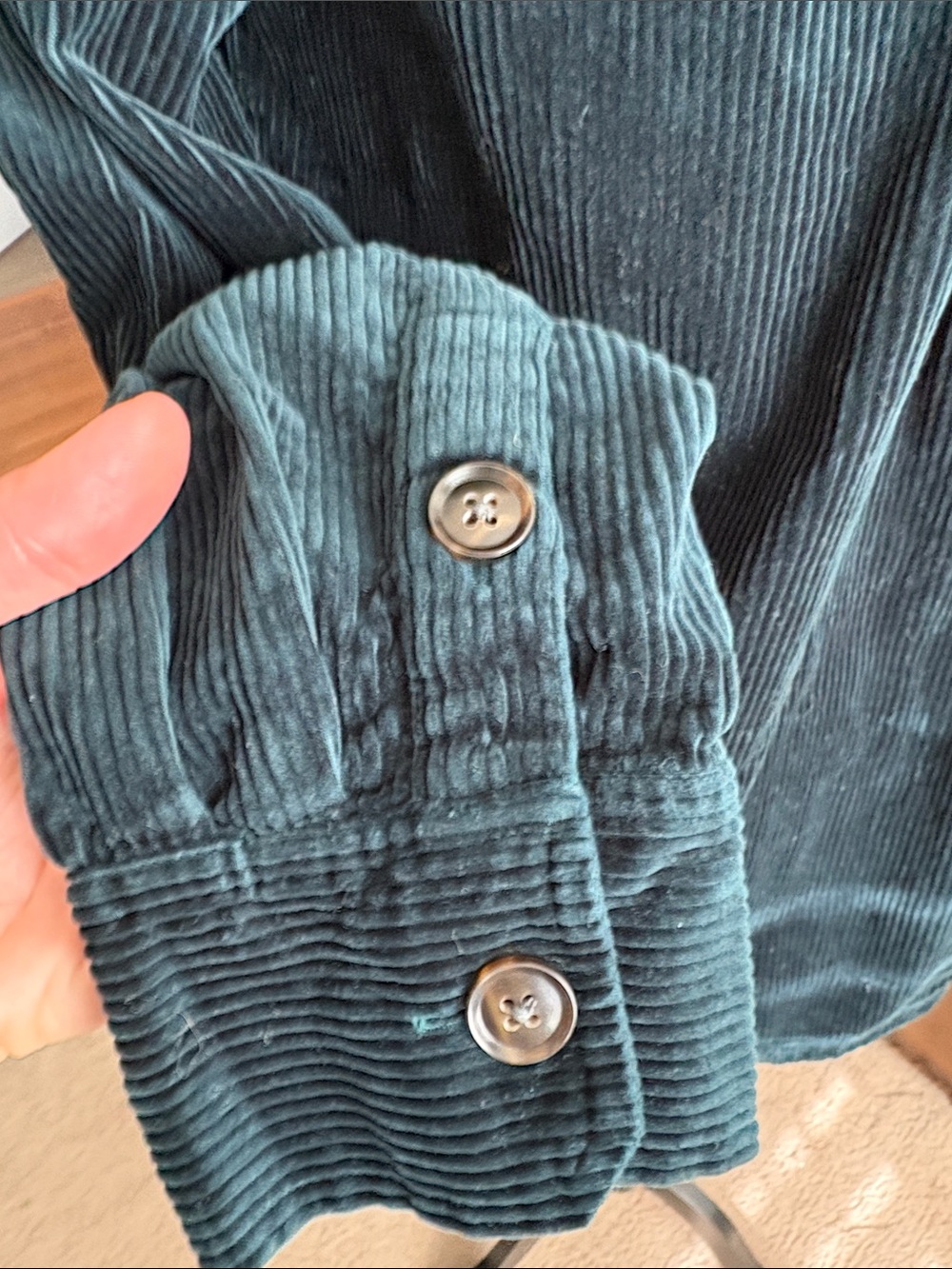 Madewell Deep Teal Corduroy Button-Up Jacket - Picture 10 of 10